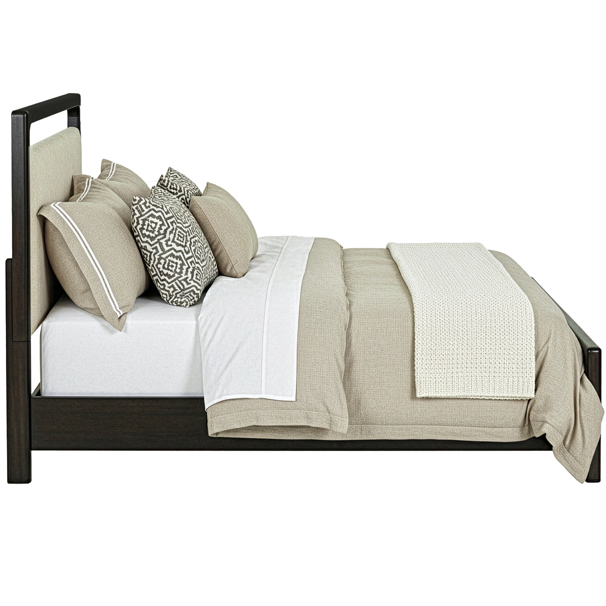 Steve Silver Sigmund Cream Upholstered King Bed Frame