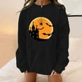 thumbnail image 1 of 2023 Chandail en Molleton de Mode pour Femmes 50 % de Rabais Liquidation Femmes Classique Imprimé d'Halloween Col Rond Manches Longues Chandail en Molleton Ample, 1 of 1
