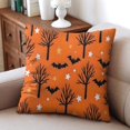 thumbnail image 3 of Halloween Throw Pillow Covers Happy Halloween Halloween Pumpkin Pillow Cover Throw Cushion Cover Cushion Cases for Home Office Halloween Decoration,18x18 Inch (2Pcs), 3 of 6