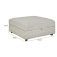 thumbnail image 5 of Wooden Ottoman with Hidden Storage and Tubular Legs White- Saltoro Sherpi, 5 of 5