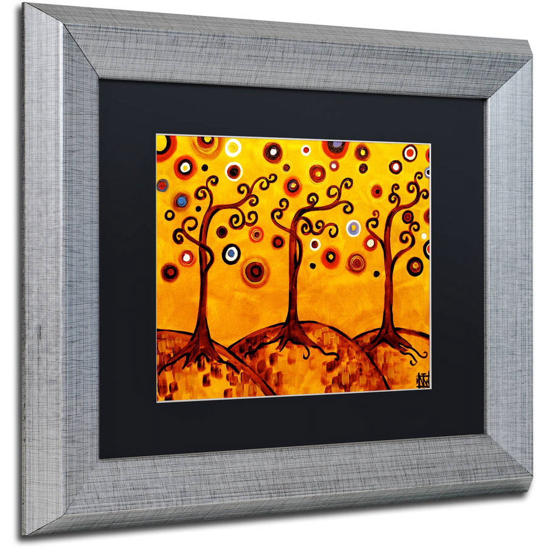 Trademark Fine Art "82" Canvas Art by Natasha Wescoat, Black Matte, Silver Frame
