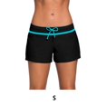 thumbnail image 2 of Toystoory Pantalones cortos de baño de cintura baja, pantalones cortos de secado rápido, traje de neopreno ligero, bañadores, protector solar Deportes acuáticos Azul negro S, 2 of 6