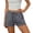 Gray, variant on ZGRBOU Womens Sweat Shorts High Waisted Drawstring Cotton Linen Shorts Casual Summer Comfy Lounge Shorts with Pockets