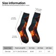 thumbnail image 2 of Bingfone Compression Socks for Women and Men Long Socks for Running Athletic Cycling Nurse- Candle Shepherd Dog, 2 of 6