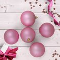 thumbnail image 2 of 32ct Matte Bubblegum Pink Shatterproof Christmas Ball Ornaments 3.25" (80mm), 2 of 4