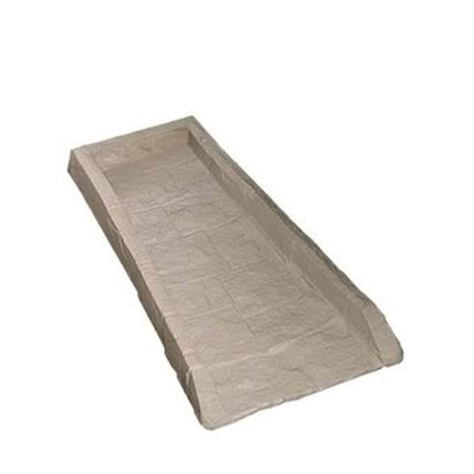 Suncast SB24 Decorative Rain Gutter Downspout Garden Splash Block Taupe