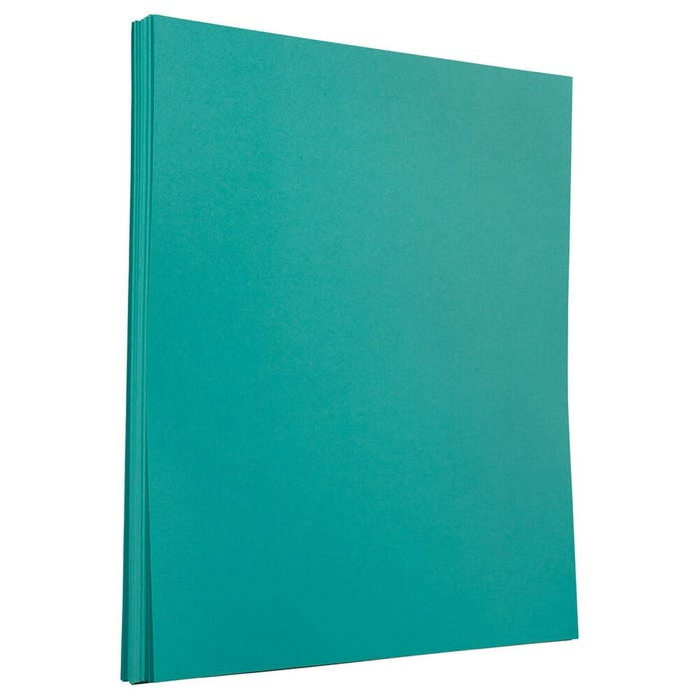 JAM Paper Solid Colors, 8 1/2 x 11, Sea Blue, 24lb, 2 packs of 100
