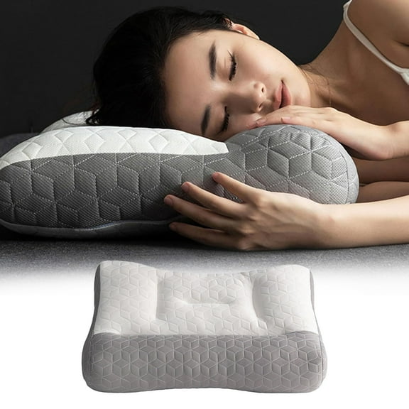 Falleo Clearance Restiva Pillow For Sleep Orthopedic Neck Traction Pillow Proease Orthopedic Deep Sleep Pillow Ergonomic Pillow For Neck And Shoulder (1Pc* A)