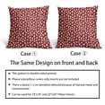 thumbnail image 4 of Housses de Coussin de Noël Rouges 18x18 Laissez-le Neiger Housses de Coussin Décoratives Ensemble de 2 Flocons de Neige Arbre de Noël Housse de Coussin pour Décorations de Vacances d'Hiver Canapé Extérieur, 4 of 6