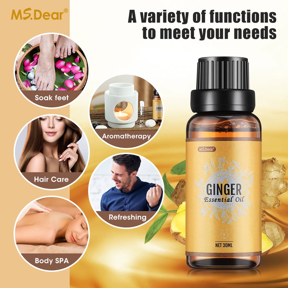 Ginger Essential Oil,Belly Drainage Ginger Oil,Ginger Oil Lymphatic