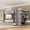 Gray+Trundle, variant on Mirightone Full over Full Bunk Bed with Trundle, Wood Bunk Bed with Desk and Storage Bookshelves, Full over Full Bunk Bed for Adults Teens, White