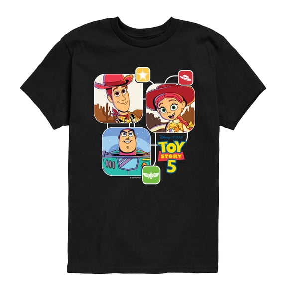 Toy Story 5 - Character Icons - Youth Boys Short Sleeve Graphic T-Shirt
