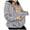Grey, variant on Women's Zip Up 2 in 1 Maternity Pet Wearing Hoodie Sweatshirt Jacket
