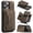 coffe, variant on 2 in 1 Detachable Wallet Phone Cases Compatible with iPhone14/15/16/17/plus/pro/pro max Case with Card Holder Men Magnetic Leather Cover