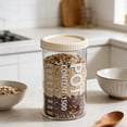 thumbnail image 1 of Airtight Food Storage Containers Clear Plastic Stackable Jars for Kitchen Pantry Snacks Grains Dried Goods Organization, 1 of 7
