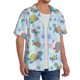 thumbnail image 2 of Fotbe Colorful Sea Turtle Camisa Estampada de Manga Corta para Hombre, Casual de Verano, Estilo Playero, Sin Arrugas-Small, 2 of 5