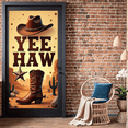 thumbnail image 3 of LUUFILx Cowboy Themed Yeehaw Western Banner Cactus Desert Backdrop Cowboy Party Decoration Birthday Supplies Photo Props Event Decor Background, 3 of 8