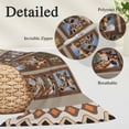 thumbnail image 3 of Brown Giraffe Pillow Protectors with Zipper Standard Size, Wildlife Animals Vintage Geometric Soft Brushed Microfiber Breathable Throw Pillow Covers, Pillowcase for Couch Sofa Bedroom 20"x26", 3 of 9
