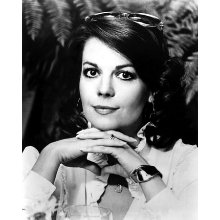 Natalie Wood with sunglasses on her head Photo Print