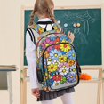 thumbnail image 7 of FORMRS Unisex School Backpack 17" Student Travel Bag with Laptop Compartment, Floral Fiesta, 7 of 7