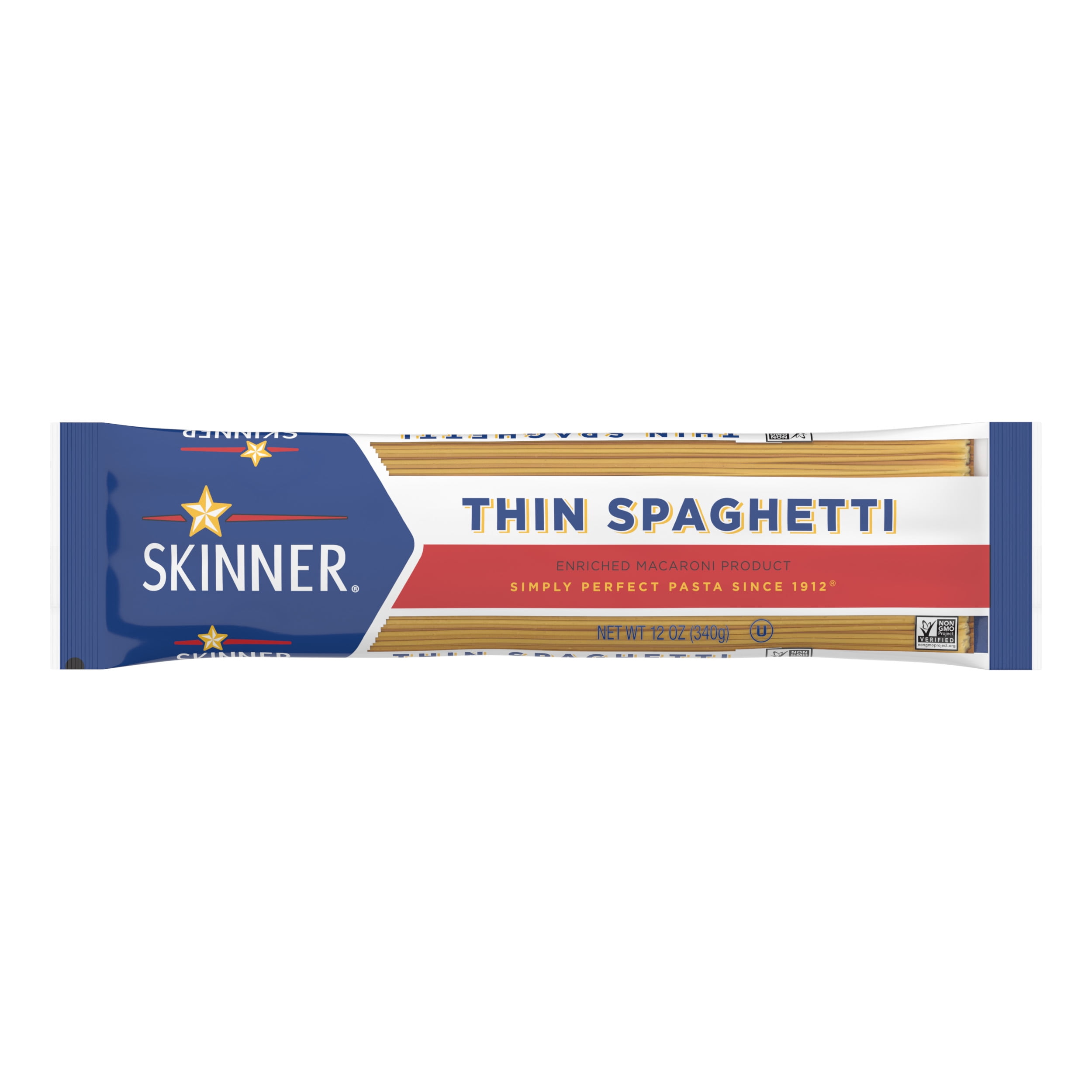 (4 pack) Skinner Thin Spaghetti Pasta, 12-Ounce Bag
