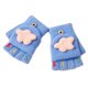 thumbnail image 1 of Guantes convertibles con parte superior abatible para niños, manoplas de punto cálidas sin dedos para niños y niñas de 4 a 12 años, 1 of 5