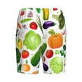 thumbnail image 5 of Naloa Vegetables2 Men's Short Pajama Pants, Lounge Comfort Shorts with Elasticized Waistband and Side Pockets - Large, 5 of 9