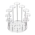 thumbnail image 1 of Multi-Layer Cupcake Stand Acrylic Tiered Serving  Cupcake Tower for Party  E, 1 of 7