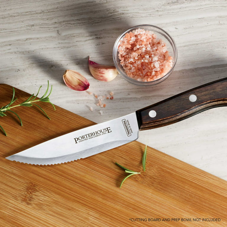 Vintage Tramontina 8 Piece Knife Set 4 Steak knives 4 Kitchen knives Lot  EUC