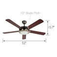 thumbnail image 4 of Design House Eastport 52 in. Satin Nickel Ceiling Fan, 4 of 17