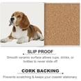 thumbnail image 6 of GZHJMY Square Drink Coasters, 1 Pcs Beagle Lies on White Absorbent Ceramic Coffee Coasters for Drinks with Cork Base Housewarming Gift for Home Decor, 6 of 6