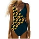thumbnail image 2 of Trajes de baño para mujer, Trajes de baño de una pieza para mujer con tirantes elásticos y espalda descubierta, Traje de baño bikini para mujer, 2 of 3