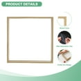 thumbnail image 2 of Uxcell Dried Flower Frame, 12 x 12 Inch Wooden Shadow Box Frame Double Acrylic Picture Frame [Wood Color], 2 of 7