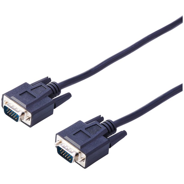 Onn Vga Monitor Cable, Black, 6' Long