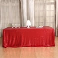 thumbnail image 3 of GFDYREE Nappe à Paillettes, Mariage, Table de Salle à Manger, Rectangulaire, 90"x132 Pouces, Rouge Foncé, 3 of 6