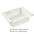 thumbnail image 5 of Fridge Freezer Fruit Drain Rack Layer Under Shelf Drawer basket fridge layer under Type Holder Vegetable Storage Basket, 5 of 5