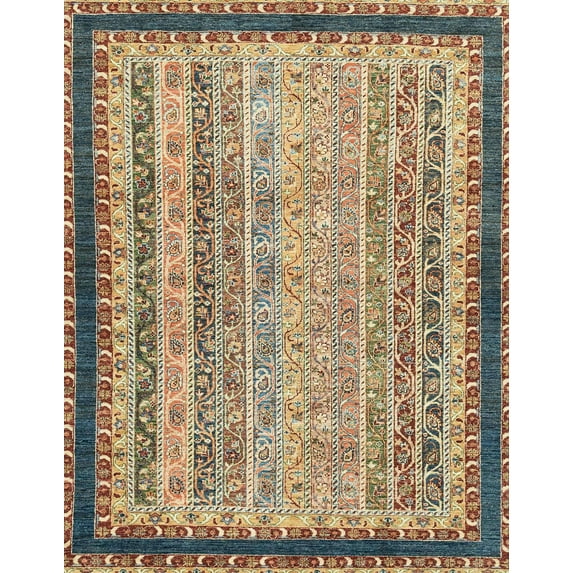 Ahgly Company Machine Washable Indoor Rectangle Abstract Brown Sugar Brown Area Rugs, 5' x 8'
