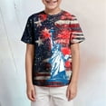 thumbnail image 2 of Gerichy Boys Tshirts,Boys 4th of July Shirt Toddler Kids Baby Boys Girls Letter Galaxy Print Short Sleeve Crewneck T Shirts Tops Tee Clothes For Children, 2 of 5