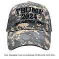 thumbnail image 5 of Trump 2024 Béisbol Casual Ajustable Trucker Sombreros para Hombres Mujeres (Camuflaje), 5 of 5