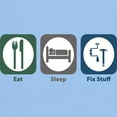 thumbnail image 3 of CafePress - Eat Sleep Fix Stuff Light T Shirt - Men's Classic Graphic T-Shirt, 3 of 4