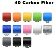 EZAUTOWRAP 4D Carbon Fiber Textured Gray Semi Gloss Car Vinyl Wrap Sticker Decal Film Sheet Decoration With Air Release Techology
