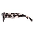 thumbnail image 4 of Women's Sunglasses Crystal Gem Cut Geometric Trapezoid Cat Eye Frame UV400 Brown, 4 of 4
