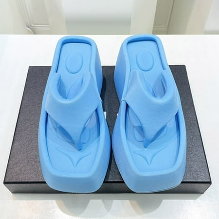 

Cathalem Fashion Spring Summer Women Slippers Non Women Shower Slippers Cat Ears Indoor Outdoor Pool Beach Bath Slides Sandals Blue 8