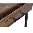 thumbnail image 4 of Mango Wood Side Table with Drawer and Cantilever Iron Base Brown and Black - Saltoro Sherpi, 4 of 7