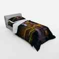 thumbnail image 3 of Ambesonne Landscape Bedding Set 4 Pcs, Forest Night Swamp Art, Queen, Multicolor, 3 of 3