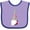 Lavender and Purple, variant on Inktastic Spring Gnome, Cute Gnome, Garden Gnome, Flowers Girls Baby Bib