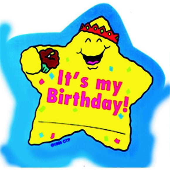 Creative Teaching Press CTP1075-3 Its My Birthdy Star Badges - 36 per Pack - Pack of 3