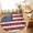 Red Blue White, variant on Round Area Rugs 3.3Ft, Vintage American Flag Non-Slip Washable Circle Rugs Carpet, Country Wooden USA Flag Indoor Outdoor Rug Floor Mats Throw Runner for Bedroom Living Room Bathroom