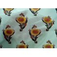 thumbnail image 4 of oneOone Cotton Silk Fabric Leaves & Floral Block Print Fabric BTY 42 Inch Wide, 4 of 4