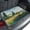 Yellow, Green, Azure, variant on Universal Car Trunk Mat 29"x39", Nature Scenery Waterproof Cargo Liner, Non-Slip Durability Cargo Mat, Farmhouse Country House Trees River Sky All Weather Rear Trunk Protector for Car SUV